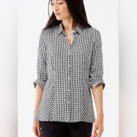 J. Jill Tops - COPY - J JILL GINGHAM SHIRT XL